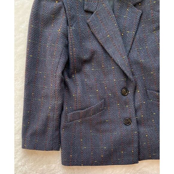 Sweet Suit Petite Double Breasted Navy Blue Blazer, Size 6 Petite - Picture 3 of 10